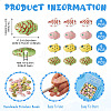 24Pcs 4 Colors Handmade Porcelain Beads PORC-TA0001-20-4