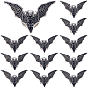 12Pcs Bat Enamel Pins JEWB-FH0002-63-1