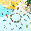40Pcs 10 Colors Handmade Porcelain Beads PORC-CJ0001-42-6