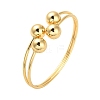 Brass Round Ball Torque Bangles for Women BJEW-M312-04G-1