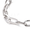 Non-Tarnish 304 Stainless Steel Cable Chain Bracelet for Men Women BJEW-E031-05A-P-2