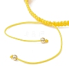 Glass Braided Beaded Bracelets BJEW-MZ00304-01-4