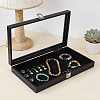 Wood Jewelry Display Cases with Visible Window Lid AJEW-WH0696-753A-4