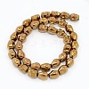 Electroplate Non-magnetic Synthetic Hematite Beads Strands G-J180-02-2