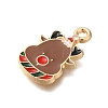 Christmas Theme Alloy Enamel Pendants FIND-M039-02F-2