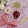 200PCS 4 Style Flower Alloy Glass Sew on Rhinestone FIND-FG0004-40G-4
