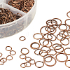 Red Copper Iron Plated Jump Rings with Container Nickel Free for Jewelry Making IFIN-PH0001-06R-NF-2