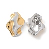 304 Stainless Steel Folds Stud Earrings EJEW-Z084-03GP-03-4