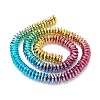 Rainbow Color Electroplate Non-magnetic Synthetic Hematite Beads Strands G-L489-F03-2
