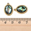 Natural Paua Shell Pendants STAS-G397-18G-02-3
