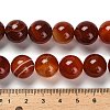 Dyed Natural Banded Agate Beads Strands G-G175-A09-01-5