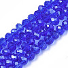 Electroplate Glass Beads Strands EGLA-A034-T4mm-B-5