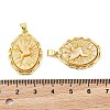 Natural Yellow Shell Carved Unicorn Pendants KK-S506-05A-G-4