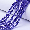 Electroplate Glass Beads Strands EGLA-A044-T1mm-A06-1