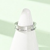 304 Stainless Steel Cuff Open Rings SA-CBACA70-01B-P-3