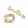 Eco-friendly Brass Toggle Clasps KK-D082-18G-2