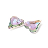 Electroplated Glass Pendants EGLA-M029-05-05-3