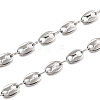 304 Stainless Steel Coffee Bean Chain Necklaces X-NJEW-JN02917-2