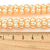 Transparent Spray Painted Glass Beads Strands GLAA-P066-01D-5