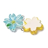 Transparent Resin Pendants RESI-A046-05H-3