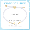 1pc Adjustable Nylon Cord Slider Bracelets for Women BJEW-LP0001-33K-G-2