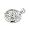 Brass Micro Pave Cubic Zirconia Pendants LS-KK-Z111-01P-2