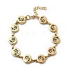 12 Constellations 304 Stainless Steel Link Chain Bracelets BJEW-I239-01G-08-4