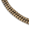 Electroplate Non-magnetic Synthetic Hematite Beads Strands G-I175-09G-2