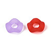 Frosted Transparent Acrylic European Beads OACR-Q197-05-2