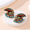 Shell Shape Alloy Stud Earrings WG942CA-06-1