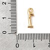 Brass Micro Pave Cubic Zirconia Charms KK-P340-24G-01-3