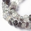 Natural Green Lodolite Quartz Beads Strands G-L493-14-2