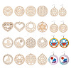 Cheriswelry DIY Wooden Dangle Earring Making Kits DIY-CW0001-16-8