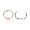 Ion Plating(IP) 304 Stainless Steel Huggie Hoop Earrings EJEW-F111A-25mm-Y-3