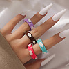 Resin Finger Rings for Women FS-WGBD8BE-02-1