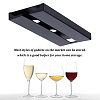 Plastic Wine Glass Rack Under Cabinet AJEW-WH0323-14-4