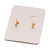 304 Stainless Steel Textured Ear Studs EJEW-L122-02G-2