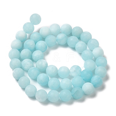 Natural Dyed White Jade Beads Strands G-M402-B01-05-1