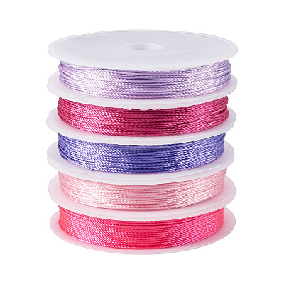 50M 5 Colors 12-Ply Polyester Threads NWIR-TA0001-40C-1