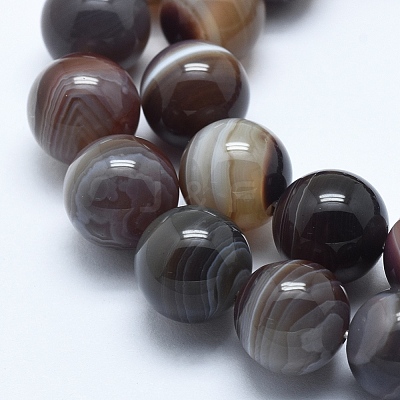 Natural Botswana Agate Beads Strands G-E483-11B-4mm-1