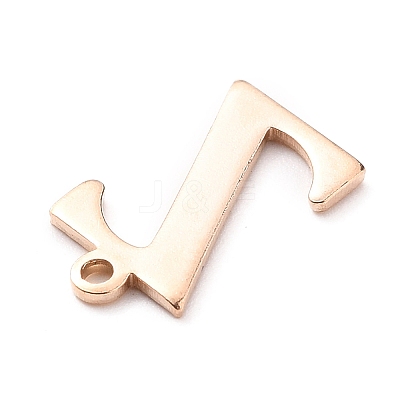 PVD Vacuum Plating  304 Stainless Steel Charms STAS-H112-Z-RG-1