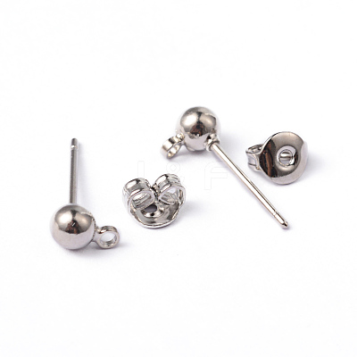 Brass Post Earring Findings EC593-1