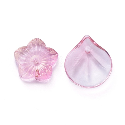 Electroplate Transparent Glass Beads EGLA-L027-D07-1