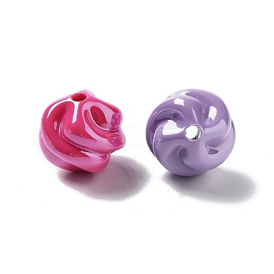 Opaque Acrylic Beads OACR-Z017-05C-1