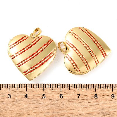 Rack Plating Brass Locket Pendant KK-H486-04G-04-1