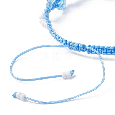 Glass Seed Beads Braided Beaded Bracelets for Women BJEW-MZ00215-03-1