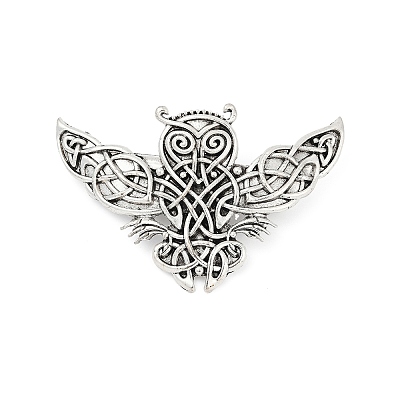 Viking Style Zinc Alloy Snap Hair Clips For Women PHAR-B090-01AS-04-1