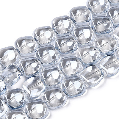 Electroplate Glass Beads Strand EGLA-S188-21-A02-1