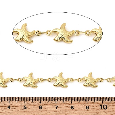 304 Stainless Steel Starfish Link Chains CHS-C021-02C-G-1