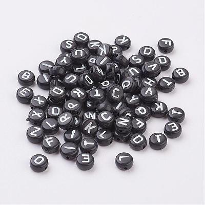 Mixed Letters Acrylic Beads X-PB40C9070-1